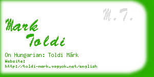 mark toldi business card