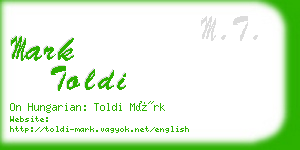mark toldi business card